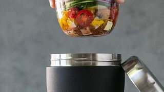 Steel Bowls Triple-Layered Vacuum-Insulated Containers Keeps Food and Drinks Cold for 11 Hours and Hot for 7