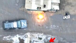 Russian troops leave their man behind from Ukrainian drone strikes