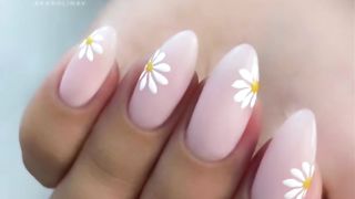 Latest pink colour nail art designs