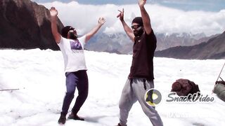 lovely dancing on glaciers .from my snack video.