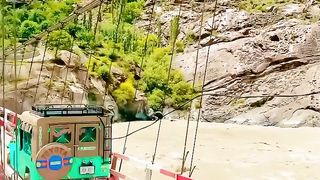Dangerous Bridge In The World For Pedestrians and Transportation | Chitral Beauty #shorts #viral