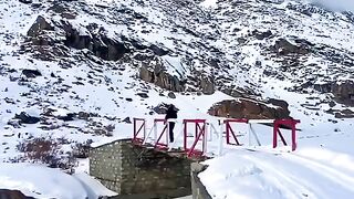 Saiful Malook Jheel in winters | Naran Kaghan | Winter Season | Lake Saiful Malook #shorts #amazing