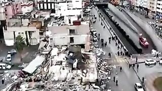 ترکی میں زلزلے کے بعد تباہی
