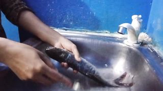 Ninja technique of cleaning fish