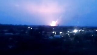 Пожар на военных складах под Балаклеей