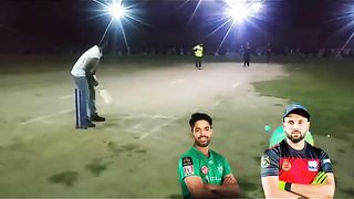 Tamoor mirza vs haris rauf in tape ball. I