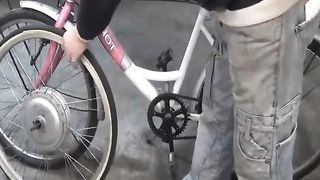 How to make an electric bicycle with car tires