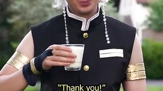 Tengen Drinks Milk