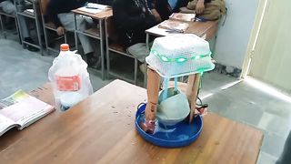a student of Govt High School Ghazi, class VIII B, has created a remote-controlled car