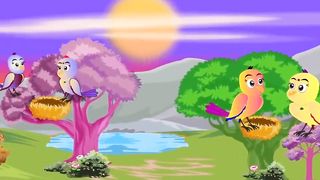 Rano Tuni Chidiya Paro Tuni Chidiya Story | Kauwa Tuni Chidiya Kahani | Birds Cartoon