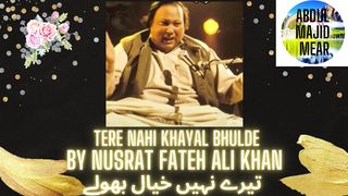 Tere Nahi Khayal Bhulde - By Nusrat Fateh Ali khan  تیرے نہیں خیال بھولے
