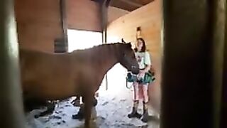 Open bar feeding hoof trim