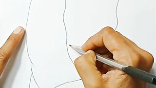 How to make girl face pencil drawing #shorts#viral#sckatch