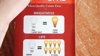 Dc Led Bulb 12watt Energy Saving Star Opal
