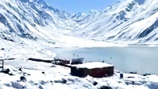 Snowfall video kashmir