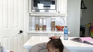 food time with my sweet baby feed baby