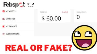 Febspot real or fake? |new online earning app||Youtube say high income????