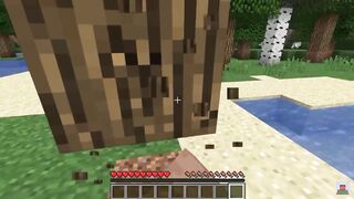 Getting Diamond in under 2 minutes. Mineecraft!!