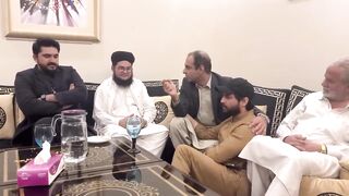 Yasir Shami ki mother ke death ke gum me Allama Nasir Madni with Qasim Ali Shah