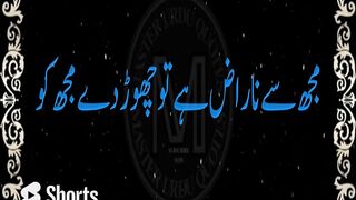 Mujh Se Naraz Hai To Chor Day Mujhy Ko l Sad Poetry l Urdu Quotes