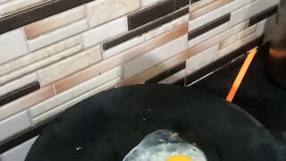 Making breakfast ready