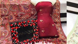 Most Demanding Embroidered Soft Bamber chiffon Dresses