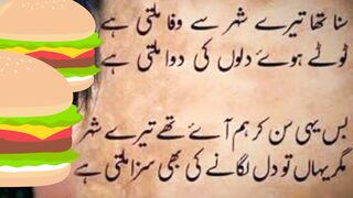 Urdu heart teaching poetry ???????? Sona tha tere shehr se wafa