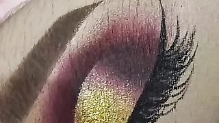 Hand art makeup on hand