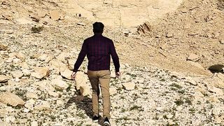 Hiking at Edge of the World Riyadh Saudia