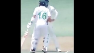 Muhammad Rizwan doing funny with fielder