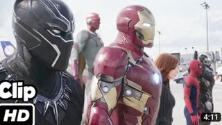 Team Iron Man vs Team Cap - Airport Battle Scene - Captain America: Civil War - Movie CLIP HD