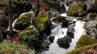 mountain waterfall