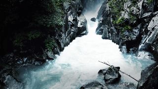 Mountain waterfall