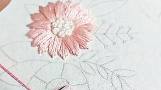 Embroidery of flower