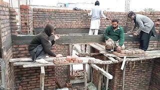 Roof level constructions_4inch wall building use brick & cement
