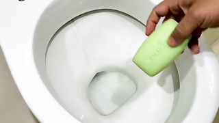 Put 1 bar of soap in the toilet and you will thank me forever