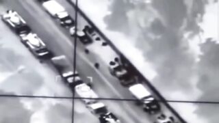 Ukrainian Drone Destroys Russian Convoy!