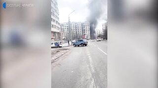 Російські війська обстріляли житловий квартал у центрі Чернігова