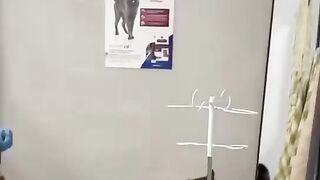 На приёме у ветеринара.)))