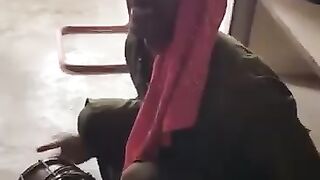 Pakistani singer is singing a song in funny style with dhole