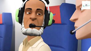 Airplane crash | Funny video in airplane | comedy BTW son & father
