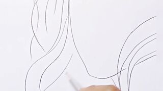 How to make girl character cartoon sckatch|pencil drawing