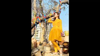 BEAUTIFUL YELLOW DRESS DESIGNS ???? ||Mayon dress 2023||#YELLOWDRESSES #printed #frock design
