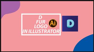 "D" fur logo in adobe illustrator | Adobe indesign | Adobe photoshop