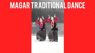 Magar traditional dance in Nepal.