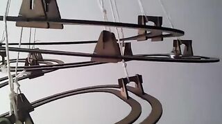 One single marble down a short marble run