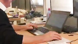 Working at office