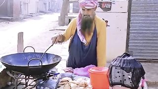 sad man working