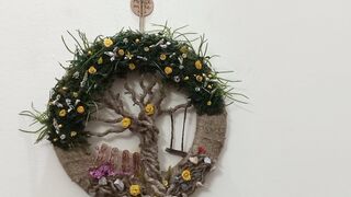 Jute Rope Tree wall hanging