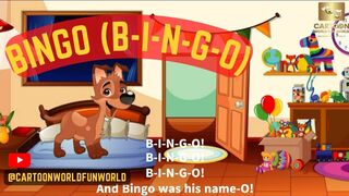 Bingo (B-I-N-G-O) || Kids Poem || Nursery Rhyme || Children's Poem || Cartoon World